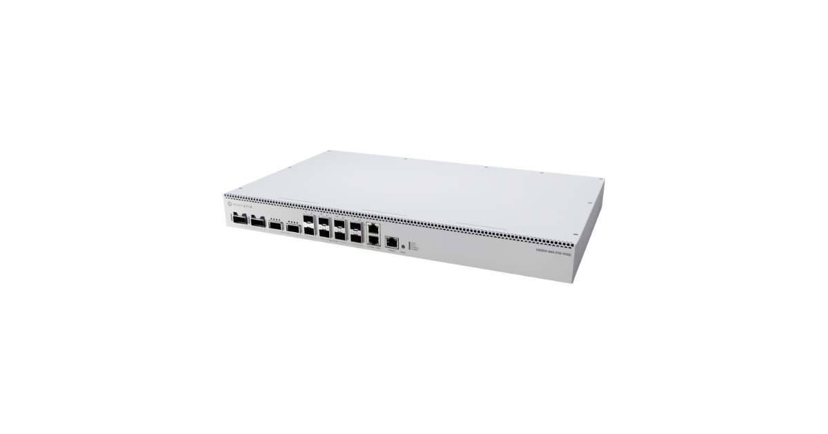 MikroTik CRS812 DDQ network switch front view